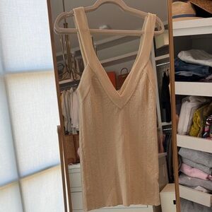 For Love And Lemons Ivory Knit V-Neck top